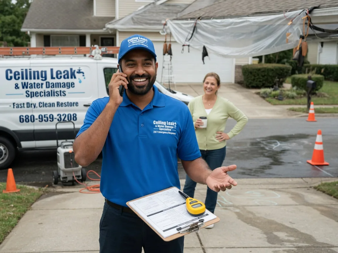 Ceiling Leak Cleanup Russia, OH FAQs